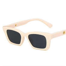 Load image into Gallery viewer, Ladies Small Square Sunglasses Women  Narrow Frame Sun Glasses Retro Rectangle Eyewears Beige Eyeglasses