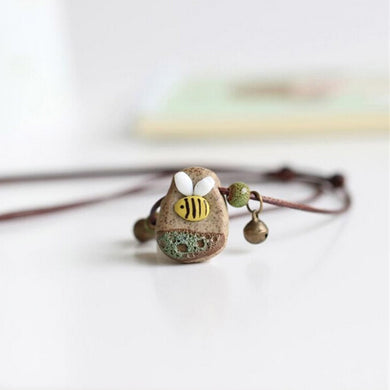 2018 Summer Unisex Necklace Punk Style Wind Bee Charm Gilrs Ladies Jewelry Gift New