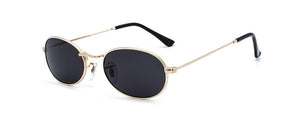 Kachawoo Oval Sunglasses For Men Small Metal Frame Black Red Pink Retro Sun Glasses Women Year Gift