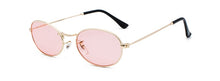 Load image into Gallery viewer, Kachawoo Oval Sunglasses For Men Small Metal Frame Black Red Pink Retro Sun Glasses Women Year Gift