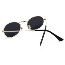 Load image into Gallery viewer, Kachawoo Oval Sunglasses For Men Small Metal Frame Black Red Pink Retro Sun Glasses Women Year Gift