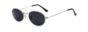 Kachawoo Oval Sunglasses For Men Small Metal Frame Black Red Pink Retro Sun Glasses Women Year Gift