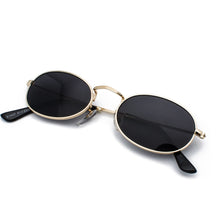 Load image into Gallery viewer, Kachawoo Oval Sunglasses For Men Small Metal Frame Black Red Pink Retro Sun Glasses Women Year Gift