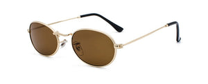 Kachawoo Oval Sunglasses For Men Small Metal Frame Black Red Pink Retro Sun Glasses Women Year Gift
