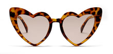 Load image into Gallery viewer, Kachawoo  6pcs Leopard Heart Shaped Sunglasses For Women  2022 Big Sun Glasses Female Eyewear Party