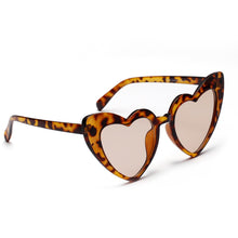 Load image into Gallery viewer, Kachawoo  6pcs Leopard Heart Shaped Sunglasses For Women  2022 Big Sun Glasses Female Eyewear Party