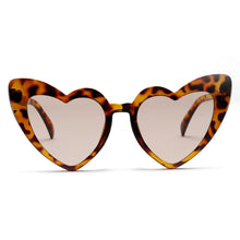 Load image into Gallery viewer, Kachawoo  6pcs Leopard Heart Shaped Sunglasses For Women  2022 Big Sun Glasses Female Eyewear Party