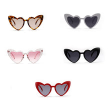 Load image into Gallery viewer, Kachawoo  6pcs Leopard Heart Shaped Sunglasses For Women  2022 Big Sun Glasses Female Eyewear Party