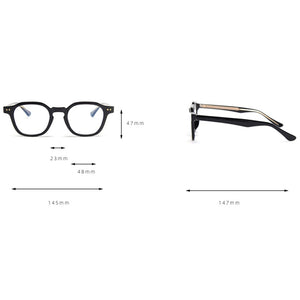 Kachawoo acetate square glasses frame men transparent grey optical eyeglasses for women clear lens TR90  Korean
