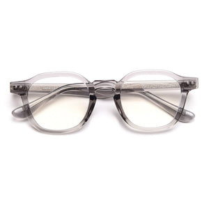 Kachawoo acetate square glasses frame men transparent grey optical eyeglasses for women clear lens TR90  Korean