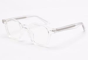 Kachawoo acetate square glasses frame men transparent grey optical eyeglasses for women clear lens TR90  Korean