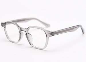 Kachawoo acetate square glasses frame men transparent grey optical eyeglasses for women clear lens TR90  Korean