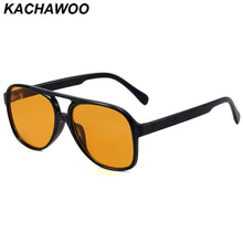 Load image into Gallery viewer, Kachawoo big frame sunglasses women brown orange grey  sun glasses for men unisex uv400 summer shades drop-shipping