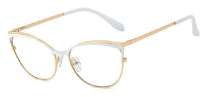 Kachawoo occhiali da vista cat eye montatura da donna occhiali da vista in metallo occhiali da vista donna oro nero rosa articolo da regalo da donna 