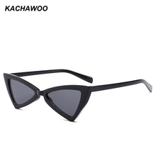 Load image into Gallery viewer, Kachawoo cat eye triangle sunglasses butterfly vintage black leopard red eyeglasses ladies accessories 2023 UV400