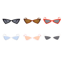 Load image into Gallery viewer, Kachawoo cat eye triangle sunglasses butterfly vintage black leopard red eyeglasses ladies accessories 2023 UV400