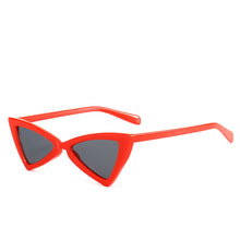 Load image into Gallery viewer, Kachawoo cat eye triangle sunglasses butterfly vintage black leopard red eyeglasses ladies accessories 2023 UV400