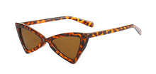 Load image into Gallery viewer, Kachawoo cat eye triangle sunglasses butterfly vintage black leopard red eyeglasses ladies accessories 2023 UV400
