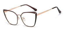 Load image into Gallery viewer, Kachawoo eyeglasses metal gold black cat eye glasses frames for women prescription accessories gift item ladies