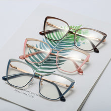 Load image into Gallery viewer, Kachawoo eyeglasses metal gold black cat eye glasses frames for women prescription accessories gift item ladies