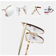 Load image into Gallery viewer, Kachawoo eyeglasses metal gold black cat eye glasses frames for women prescription accessories gift item ladies