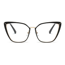 Load image into Gallery viewer, Kachawoo eyeglasses metal gold black cat eye glasses frames for women prescription accessories gift item ladies