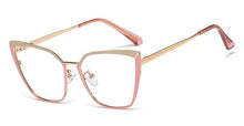 Load image into Gallery viewer, Kachawoo eyeglasses metal gold black cat eye glasses frames for women prescription accessories gift item ladies