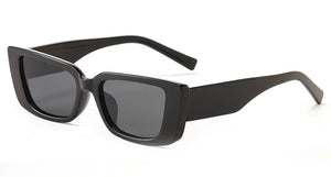 Kachawoo leopard rectangle sunglasses male eyeglasses female simple style brown black Summer decoration cheap
