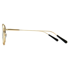 Kachawoo men's round sunglasses retro metal gold black brown classic sun glasses woman accessories gifts drop ship