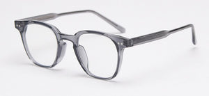 Kachawoo occhiali da vista quadrati da uomo ottici TR90 anti blu luce trasparente grigio nero montatura per occhiali da donna fatti a mano in stile coreano 