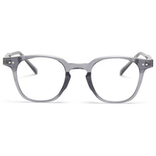 Carica l&#39;immagine nel visualizzatore di Gallery, Kachawoo occhiali da vista quadrati da uomo ottici TR90 anti blu luce trasparente grigio nero montatura per occhiali da donna fatti a mano in stile coreano 