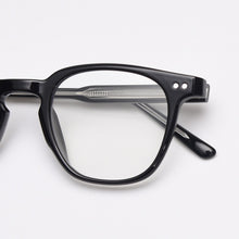 Carica l&#39;immagine nel visualizzatore di Gallery, Kachawoo occhiali da vista quadrati da uomo ottici TR90 anti blu luce trasparente grigio nero montatura per occhiali da donna fatti a mano in stile coreano 
