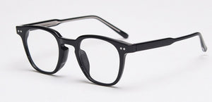 Kachawoo occhiali da vista quadrati da uomo ottici TR90 anti blu luce trasparente grigio nero montatura per occhiali da donna fatti a mano in stile coreano 