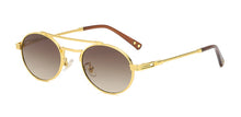 Load image into Gallery viewer, Kachawoo metal retro sunglasses men green blue mirror lens round sun glasses for women European style Summer uv400 seller