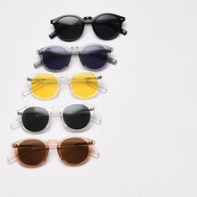 Load image into Gallery viewer, Kachawoo polarized sunglasses for men brown black TR90 round sun glasses women travel shades birthday presents 2023 Korean style