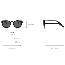 Load image into Gallery viewer, Kachawoo polarized sunglasses for men brown black TR90 round sun glasses women travel shades birthday presents 2023 Korean style