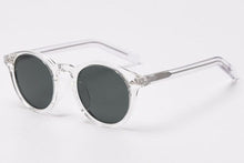 Load image into Gallery viewer, Kachawoo polarized sunglasses for men brown black TR90 round sun glasses women travel shades birthday presents 2023 Korean style