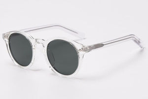Kachawoo polarized sunglasses for men brown black TR90 round sun glasses women travel shades birthday presents 2023 Korean style