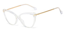 Load image into Gallery viewer, Kachawoo prescription glasses cat eye retro gold tr90 optical frame eyeglasses women&#39;s clear lens pattern style year gifts