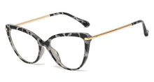 Load image into Gallery viewer, Kachawoo prescription glasses cat eye retro gold tr90 optical frame eyeglasses women&#39;s clear lens pattern style year gifts