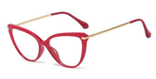 Load image into Gallery viewer, Kachawoo prescription glasses cat eye retro gold tr90 optical frame eyeglasses women&#39;s clear lens pattern style year gifts