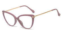 Load image into Gallery viewer, Kachawoo prescription glasses cat eye retro gold tr90 optical frame eyeglasses women&#39;s clear lens pattern style year gifts