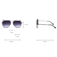 Load image into Gallery viewer, Kachawoo retro sunglasses for men sun glasses metal  driving flat top male accessories drop ship