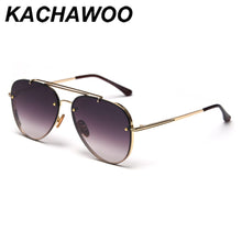 Load image into Gallery viewer, Kachawoo retro sunglasses for men sun glasses metal  driving flat top male accessories drop ship