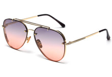 Load image into Gallery viewer, Kachawoo retro sunglasses for men sun glasses metal  driving flat top male accessories drop ship