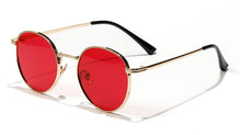 Carica l&#39;immagine nel visualizzatore di Gallery, Kachawoo retro sunglasses for men gold black round sun glasses metal frame women sun shade UV400 yellow summer drop ship