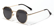 Carica l&#39;immagine nel visualizzatore di Gallery, Kachawoo retro sunglasses for men gold black round sun glasses metal frame women sun shade UV400 yellow summer drop ship