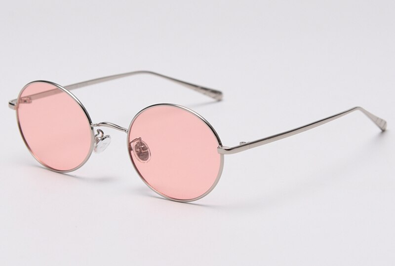 Kachawoo retro sunglasses men polarized black orange round sun glasses for women oval metal hip hop style accessories drop ship