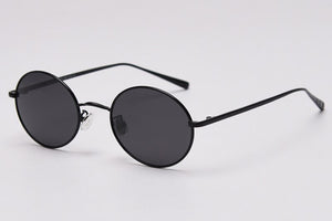Kachawoo retro sunglasses men polarized black orange round sun glasses for women oval metal hip hop style accessories drop ship