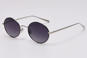 Kachawoo retro sunglasses men polarized black orange round sun glasses for women oval metal hip hop style accessories drop ship